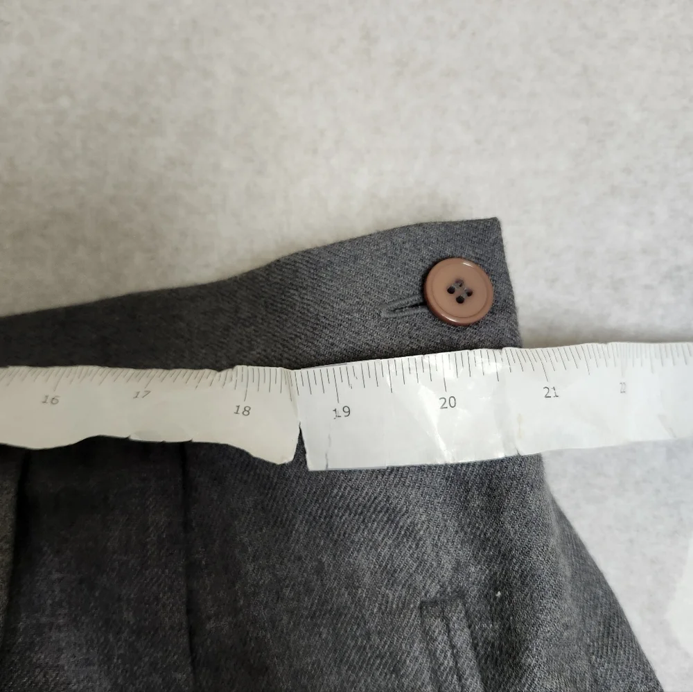 CHAUS Woman Gray Dress Pants Size 24 NWT Gray Wool Lined - Picture 2 of 8